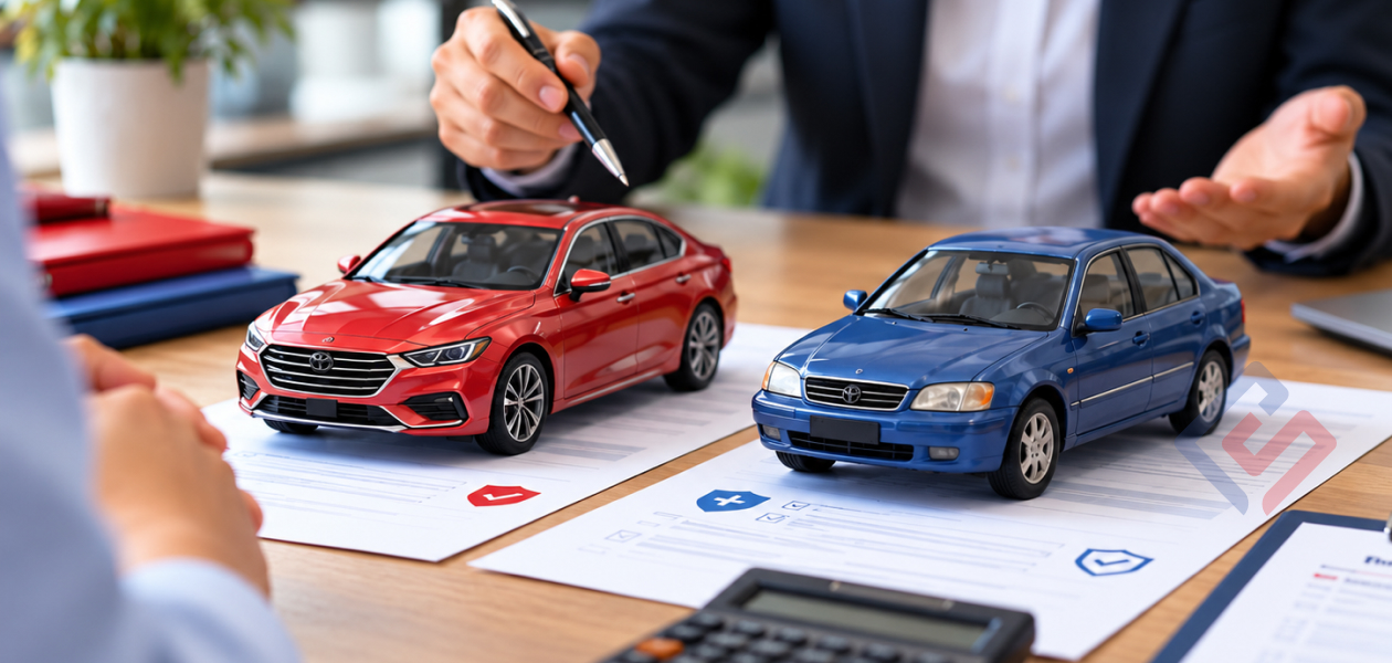 Comparing CASCO for new and used cars: assessing vehicle value, coverage terms, deductible and insured amount.